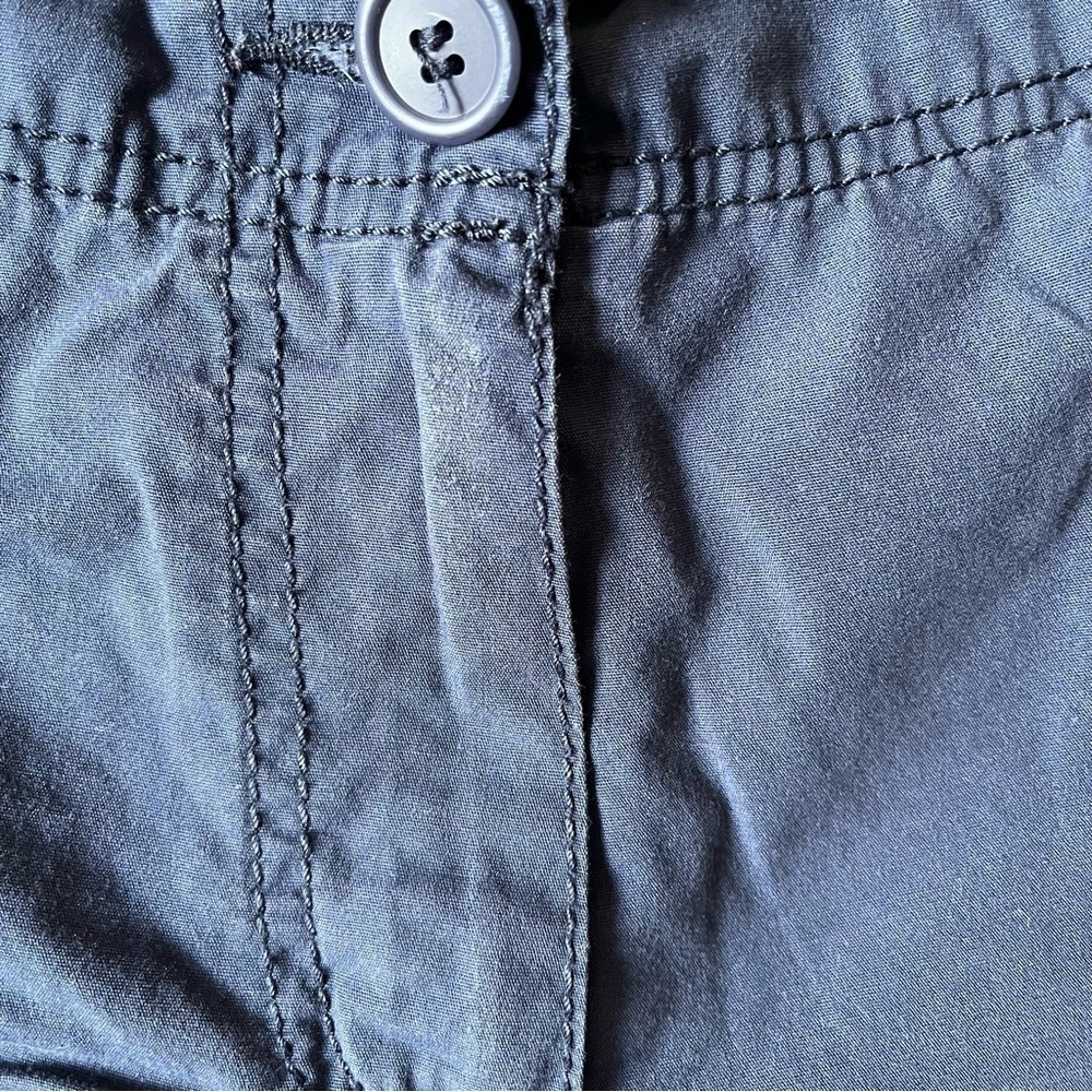 Marks & Spencer Women's Cotton Twill Navy Shorts Size 4 - Picture 4 of 10